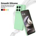 Motorola Moto G37/G37 Power/G47 Flydende silikone cover med håndrem - Grøn