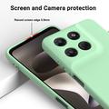 Motorola Moto G37/G37 Power/G47 Flydende silikone cover med håndrem - Grøn