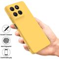 Motorola Moto G37/G37 Power/G47 Flydende silikone cover med håndrem - Gul