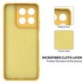 Motorola Moto G37/G37 Power/G47 Flydende silikone cover med håndrem - Gul