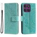 Motorola Moto G37/G47 Mandala Etui med Pung med håndledsrem