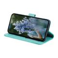 Motorola Moto G37 Power Mandala Etui med Pung med håndledsrem - mintgrøn