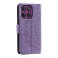 Motorola Moto G37 Power Mandala Etui med Pung med håndledsrem - Lilla