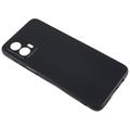 Motorola Moto G53 Anti-Fingeraftryk Mat TPU Cover - Sort