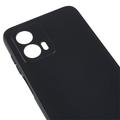 Motorola Moto G53 Anti-Fingeraftryk Mat TPU Cover - Sort