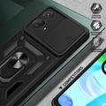 Motorola Moto G53 Roterende Ring Hybrid Cover med Kameraskjold - Sort