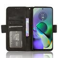 Motorola Moto G54 Pung Cover med Kortholder - Sort