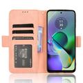 Motorola Moto G54 Pung Cover med Kortholder - Pink