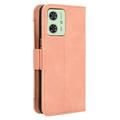 Motorola Moto G54 Pung Cover med Kortholder - Pink