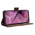 Motorola Moto G55 Kortholder Pung Etui - Brun