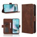 Motorola Moto G67 Power/G57 Power/G57 Kortholder Pung Etui - Brun