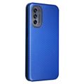 Motorola Moto G62 5G Flip Cover - Karbonfiber