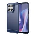 Motorola Moto G67 Power/G57 Power/G57 Børstet TPU Cover - Karbonfiber