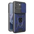 Motorola Moto G77/G67 Roterende Ring Hybrid Cover med Kameraskjold