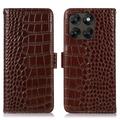 Motorola Moto G77/G67 Crocodile Series Læderpung med RFID
