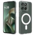Motorola Moto G77 Power Hybrid Cover - MagSafe Kompatibel - Gennemsigtig