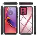 Motorola Moto G84 360 Beskyttelse Cover - Rød / Klar