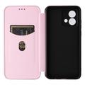 Motorola Moto G84 Flip Cover - Karbonfiber