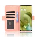 Motorola Moto G86 Kortholder Pung Etui - Pink