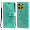 Motorola Moto G86 Mandala Series Etui med Pung - Grøn