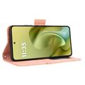 Motorola Moto G86 Power Kortholder Pung Etui - Pink