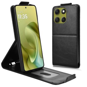 Motorola Moto G86 lodret flip-etui med stativ