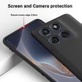 Motorola Moto G67/G77/G87 Flydende silikone cover med håndrem - Sort
