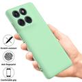 Motorola Moto G67/G77/G87 Flydende silikone cover med håndrem - Grøn