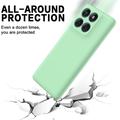 Motorola Moto G67/G77/G87 Flydende silikone cover med håndrem - Grøn
