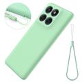 Motorola Moto G67/G77/G87 Flydende silikone cover med håndrem - Grøn