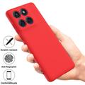 Motorola Moto G67/G77/G87 Flydende silikone cover med håndrem - Rød