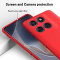 Motorola Moto G67/G77/G87 Flydende silikone cover med håndrem - Rød