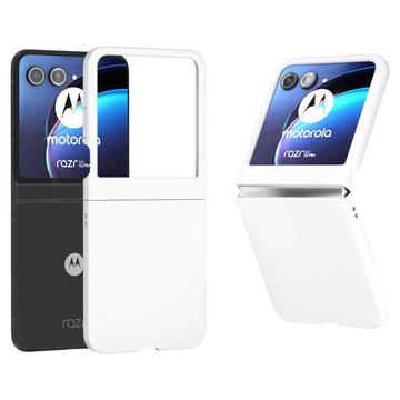 Motorola Razr 50 Plastik Cover - Hvid