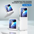 Motorola Razr 50 Plastik Cover - Hvid