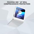 Motorola Razr 50 Plastik Cover - Hvid