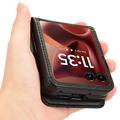 Motorola Razr 60 Ultra FlexCard kulfiberetui med kortholdere - sort