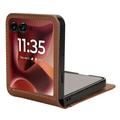 Motorola Razr 60 Ultra FlexCard kulfiberetui med kortholdere - brun