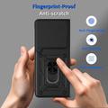 Motorola Razr Fold Roterende Ring Hybrid Cover med Kameraskjold - Sort