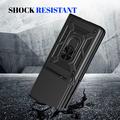 Motorola Razr Fold Roterende Ring Hybrid Cover med Kameraskjold - Sort
