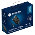 Motorola TurboPower 50 Duo Vægoplader med USB-C Kabel SJMC502