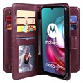 Multikort Slot Motorola Moto G10/Moto G30 Pung - Vinrød