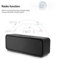 Multifunktionel Bluetooth-højttaler - FM-radio og hi-fi-lyd - sort