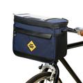 Multifunktionel cykelisoleret cykelkøletaske anti-slid vandafvisende cykelstyrtaske taske med cykeltelefonholder - Mørkeblå