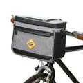 Multifunktionel cykelisoleret cykelkøletaske anti-slid vandafvisende cykelstyrtaske taske med cykeltelefonholder - Grå