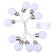 Multifarvet Lyskæde med Pærer - 1.5m / 10 LED\'er