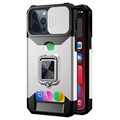 Multifunktionel 4-i-1 iPhone 11 Pro Hybrid Cover - Sølv