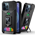 Multifunktionel 4-i-1 iPhone 13 Pro Hybrid Cover