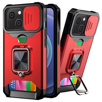 Multifunktionel 4-i-1 iPhone 13 Hybrid Cover