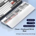 Multifunktionel tastaturhåndledsstøtte med 22-pak rengøringssæt - hvid