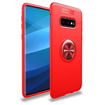 Samsung Galaxy S10+ Multifunktionelt Magnetisk Ring Cover - Rød